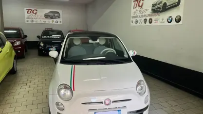 Usata Fiat 500 Lounge 75 CV (55 kW) 2009 Bianco Cabrio