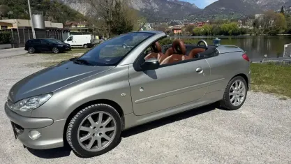Usata Peugeot 206 CC Roland Garros 109 CV (80 kW) 2008 Grigio Cabrio