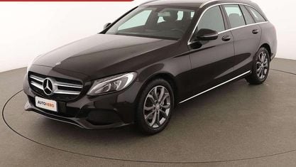 Usata Mercedes C220 Avantgarde 170 CV (125 kW) 2015 Nero Station wagon
