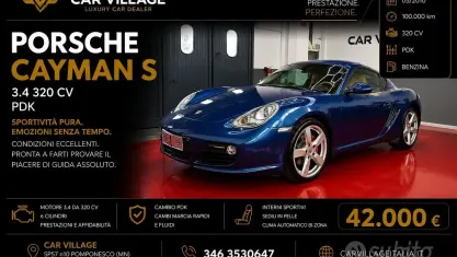 Usata Porsche Cayman 320 CV (235 kW) 2010 Blu Coupé
