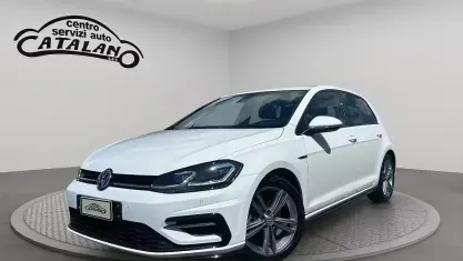 Usata VW Golf VII R-line 150 CV (110 kW) 2019 Bianco Berlina