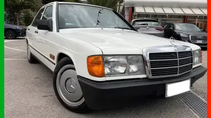 Usata Mercedes 190 122 CV (89 kW) 1985 Bianco Berlina