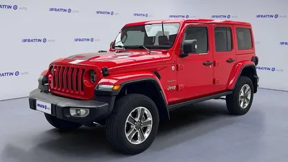 Rosso Usata 2020 Jeep Wrangler Unlimited Sahara SUV | 40.890 € (Buon prezzo)