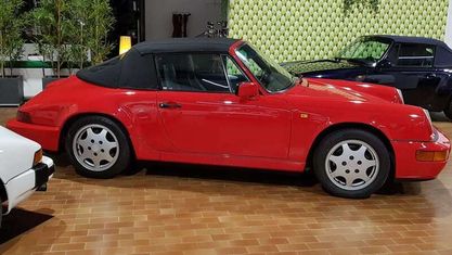 Usata Porsche 911 Carrera 4 Cabriolet 250 CV (183 kW) 1990 Rosso Cabrio