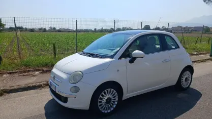 Usata Fiat 500 Lounge 100 CV (73 kW) 2009 Bianco Cabrio