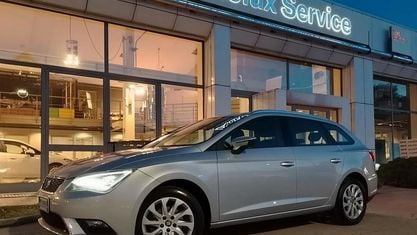 Usata Seat Leon ST Style 105 CV (77 kW) 2014 Grigio Station wagon
