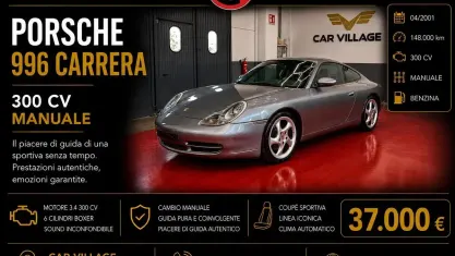 Usata Porsche 911 Carrera 300 CV (220 kW) 2001 Grigio Coupé