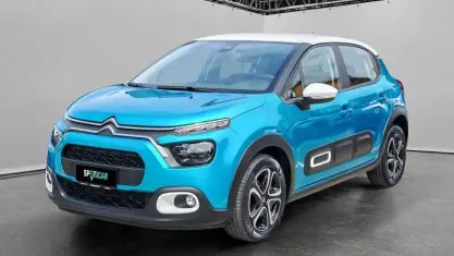 Begagnad Citroën C3 Shine 102 HK (75 kW) 2022 Blå Halvkombi