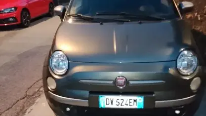 Usata Fiat 500 Lounge 69 CV (50 kW) 2009 Verde Cabrio