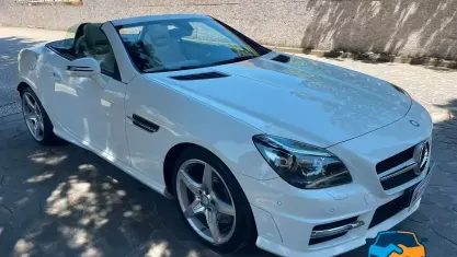 Usata Mercedes SLK250 Premium 204 CV (150 kW) 2015 Bianco Cabrio