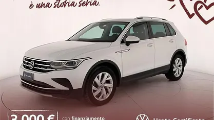 Usata VW Tiguan Elegance 150 CV (110 kW) 2021 Bianco SUV