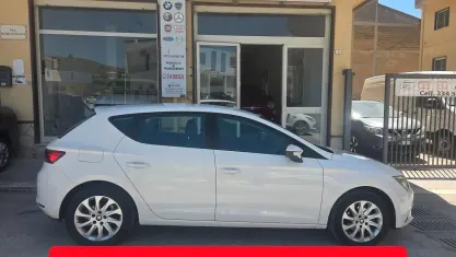 Usata Seat Leon 105 CV (77 kW) 2015 Bianco Berlina
