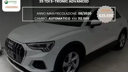 Usata Audi Q3 Advanced 150 CV (110 kW) 2020 Bianco SUV