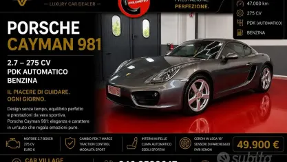 Usata Porsche Cayman 275 CV (202 kW) 2015 Grigio Coupé