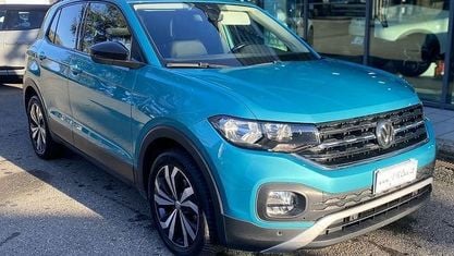 Käytetty VW T-Cross Style 95 HP (69 kW) 2020 Sininen Katumaasturi