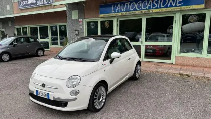 Usata Fiat 500 Lounge 68 CV (50 kW) 2009 Bianco Cabrio