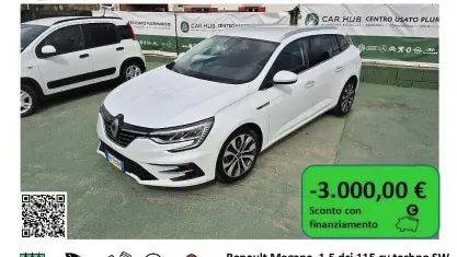 Usata Renault Mégane GrandTour Techno 116 CV (85 kW) 2023 Bianco Station wagon