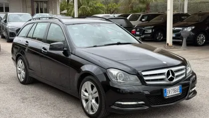 Usata Mercedes C200 Avantgarde 136 CV (100 kW) 2013 Nero Station wagon