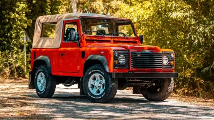 Usata Land Rover Defender 122 CV (89 kW) 2003 Rosso Cabrio