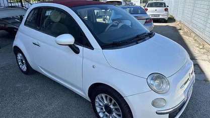 Usata Fiat 500C Lounge 95 CV (69 kW) 2009 Bianco Cabrio
