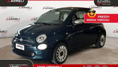 Begagnad Fiat 500 Lounge 69 HK (50 kW) 2018 Blå Halvkombi