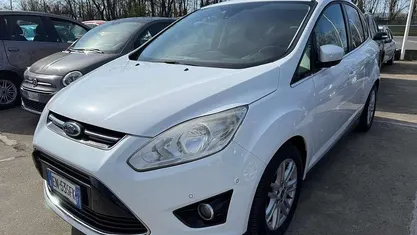 Usata Ford C-MAX Titanium 116 CV (85 kW) 2014 Bianco Monovolume