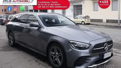 Usata Mercedes E220 Premium Plus 200 CV (147 kW) 2022 Grigio scuro Station wagon