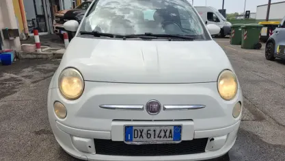 Usata Fiat 500 Pop 75 CV (55 kW) 2009 Bianco Cabrio