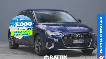 Usata Audi A3 Advanced 116 CV (85 kW) 2023 Blu navarra Berlina