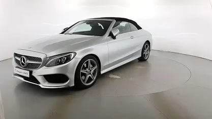 Usata Mercedes C220 Premium 170 CV (125 kW) 2017 Argento fioretto met Cabrio