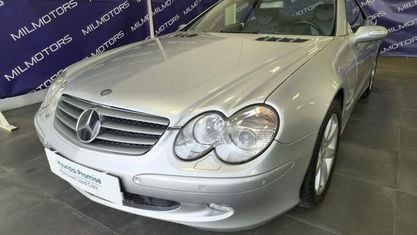 Usata Mercedes SL500 Elegance 306 CV (225 kW) 2005 Gray Cabrio