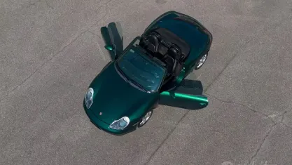 Usata Porsche Boxster 220 CV (161 kW) 2001 Verde Cabrio