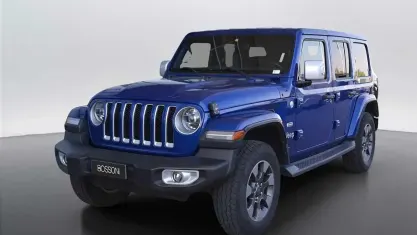 Begagnad Jeep Wrangler Unlimited Sahara 272 HK (200 kW) 2020 Blå SUV