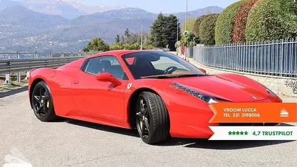Usata Ferrari 458 565 CV (415 kW) 2015 Rosso Cabrio
