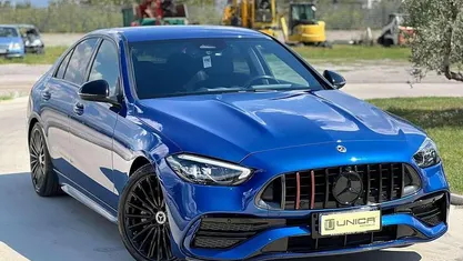Blu/azzurro Usata 2021 Mercedes C220 AMG Line Premium Plus Tre volumi | 33.499 € (Buon prezzo)
