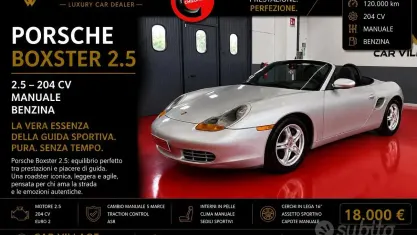 Usata Porsche Boxster 204 CV (150 kW) 1998 Grigio Cabrio