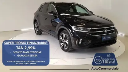 Usata VW T-Roc R-line 110 CV (80 kW) 2022 Nero SUV