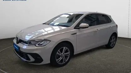 Usata VW Polo R-line 95 CV (69 kW) 2023 Beige Utilitaria