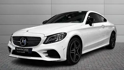 Usata Mercedes C220 Premium Plus 194 CV (142 kW) 2019 Bianco Coupé