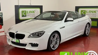 Usata BMW 640 Cabriolet M Sport 313 CV (230 kW) 2014 Bianco Cabrio