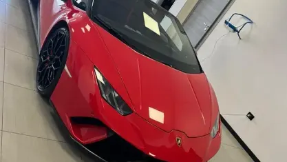Usata Lamborghini Huracán 640 CV (470 kW) 2019 Rosso Cabrio