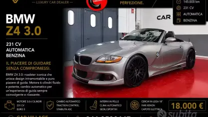 Usata BMW Z4 231 CV (169 kW) 2003 Grigio Cabrio