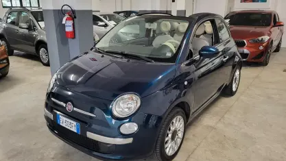 Usata Fiat 500C Lounge 69 CV (50 kW) 2014 Blu Cabrio