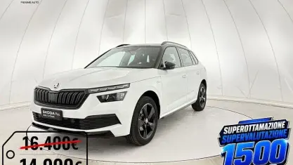 Usata Skoda Kamiq Monte Carlo 110 CV (80 kW) 2023 Bianca tetto nero SUV
