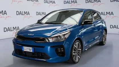 Usata Kia Rio GT-Line 101 CV (74 kW) 2021 Blu Berlina