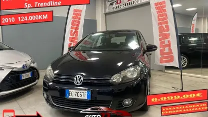 Usata VW Golf VI Trendline 105 CV (77 kW) 2010 Nero Utilitaria