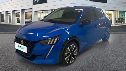 Usata Peugeot e-208 GT 100 kW (136 CV) 2021 Blu Utilitaria