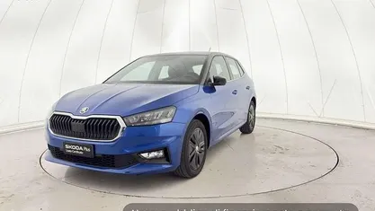 Usata Skoda Fabia Style 80 CV (58 kW) 2022 Blu tetto nero Utilitaria