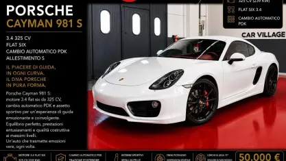 Usata Porsche Cayman 325 CV (239 kW) 2014 Bianco Coupé