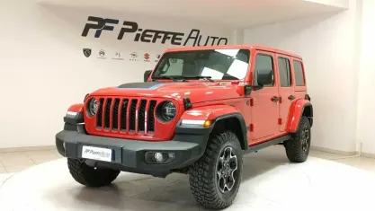 Begagnad Jeep Wrangler Unlimited Rubicon 272 HK (200 kW) 2021 Röd SUV